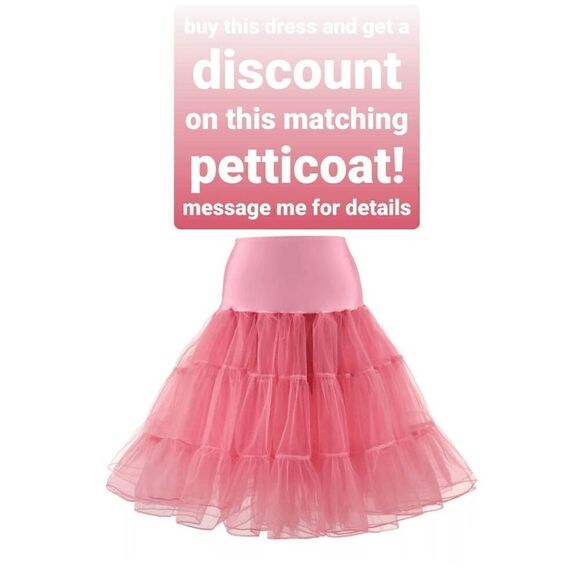 🌸 NWT Off Shoulder Retro Pinup Vintage 1950s Mesh Floral Embroidered Dress XL - Picture 15 of 16